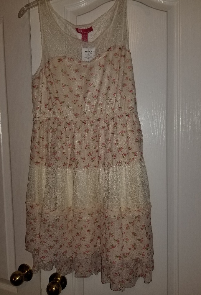 Pink floral dress